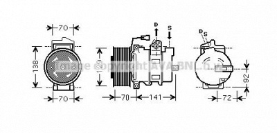 AVA QUALITY COOLING meak250 -  Компрессор, кондиционер